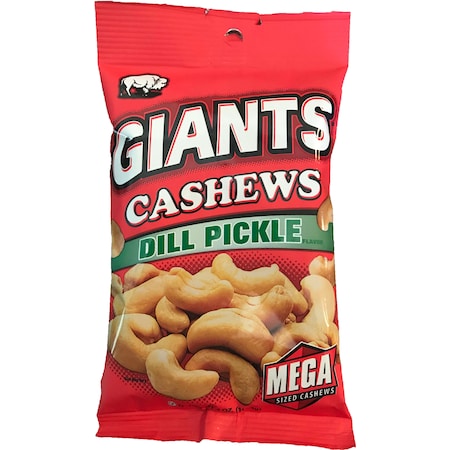 Giant Snack Giants Cashews Dill 4 oz., PK8 61520
